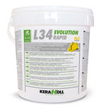 Adhesivo orgánico mineral, referencia L34 Evolution Rapid de Kerakoll. Parte A + B claro - 4,7 + 0,3 kg (monopack 4,7+0,3 kg)